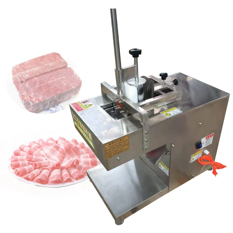 Lamb Roll Slicer Electric Planer Frozen Beef Slices Fresh Grade Breast Ham Toaster Beef Slices Meat Slicer Machine