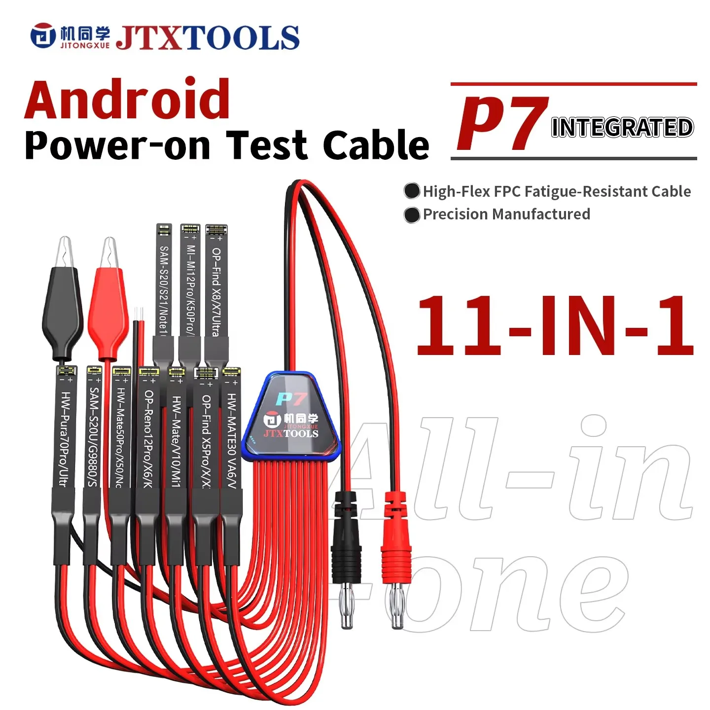 JTX P7 Integrated Android Boot Test Cable FPC Flexible Ribbon Cable Motherboard Power Supply Line for Android Phone Maintenance