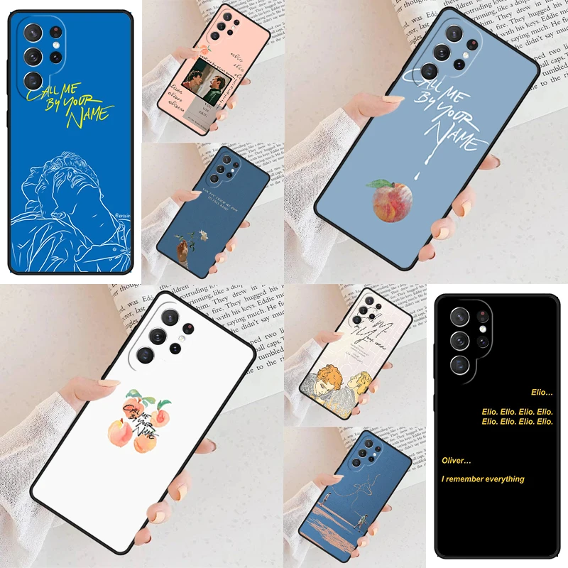 Oliver Elio Call Me By Your Name Phone Case For Samsung Galaxy S24 S23 S22 S21 Ultra S10 Note 10 Pro S20 Plus FE S9 S8 Cover