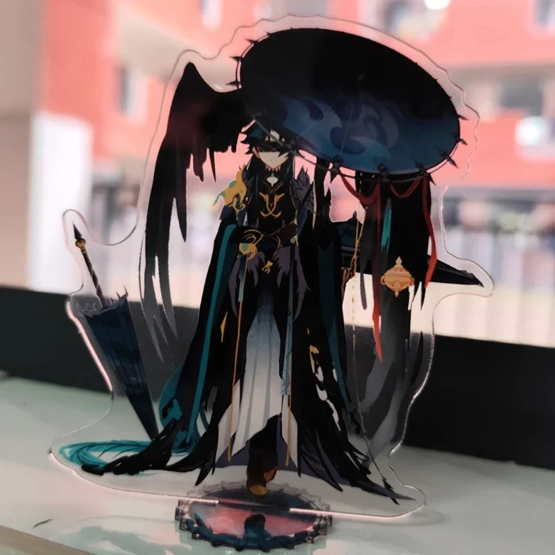 2026 Game  Xiao Vigilant Yaksha holding an umbrella Acrylic Figure Stand Model Tabletop Toys gift