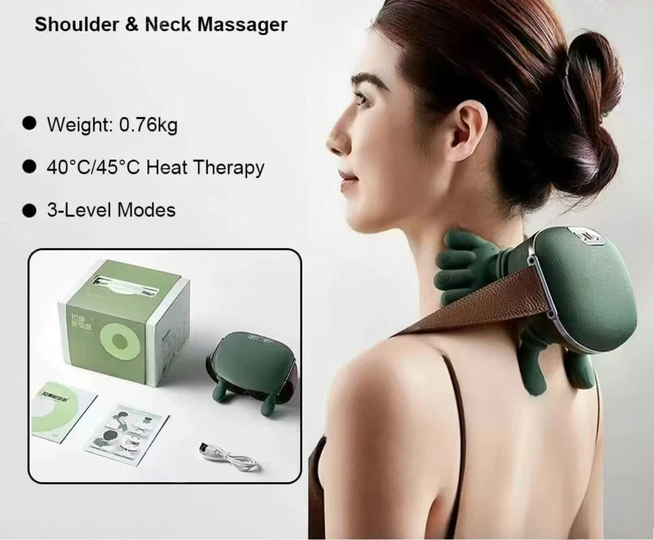 

Массажер для шеи, давление пальцев, шиацу, массажер для шеи, спины и плеч, электрический разминающий шею, глубокий массаж, расслабление мышц