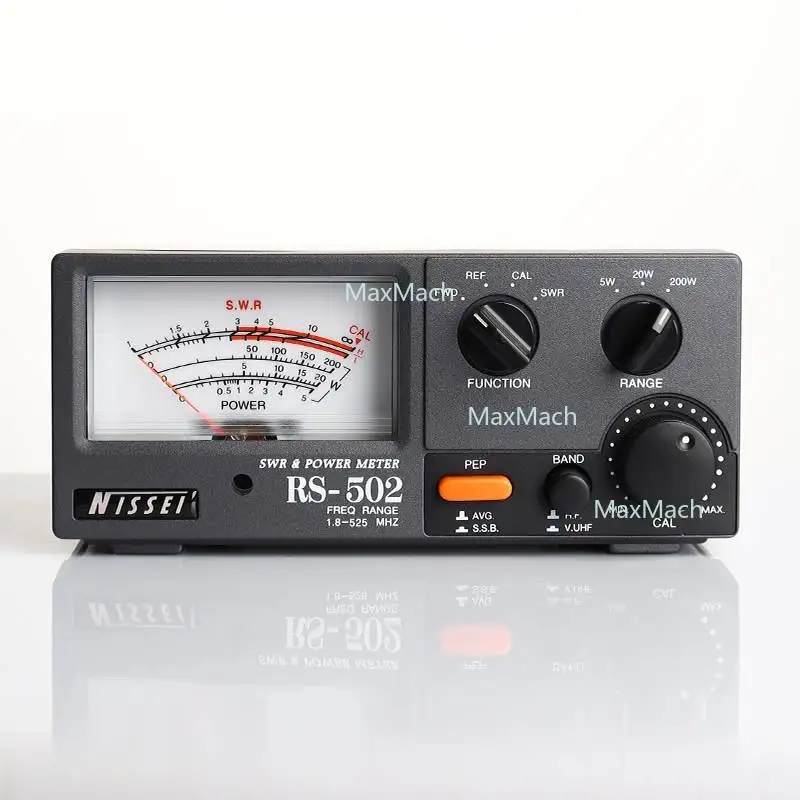 

Nissei RS-502 1.8-525MHz short wave UV resident wave watch power meter SWR table RS502