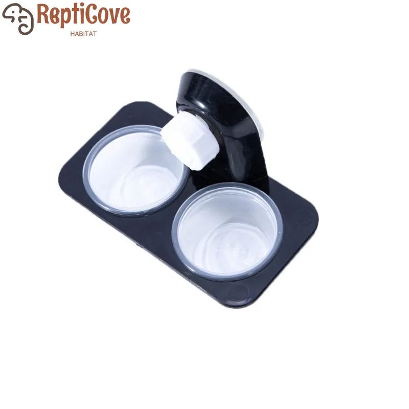 Comedero Colgante con Succión, Tazón de Comida y Agua para Lagarto/Geco/Guacamole/Loro, Plato Colgante Antiderrames