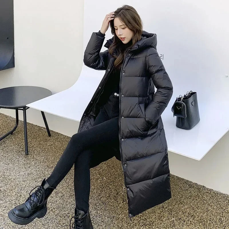 2022 New Winter Women Jacket Warm Parka cappotto addensato femminile Parka imbottito in cotone lungo con cappuccio Outwear giacca da neve donna