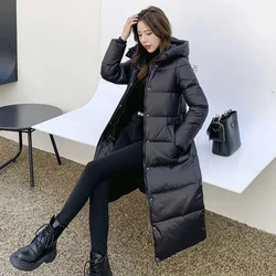 2022 New Winter Women Jacket Warm Parka cappotto addensato femminile Parka imbottito in cotone lungo con cappuccio Outwear giacca da neve donna allentata 4XL