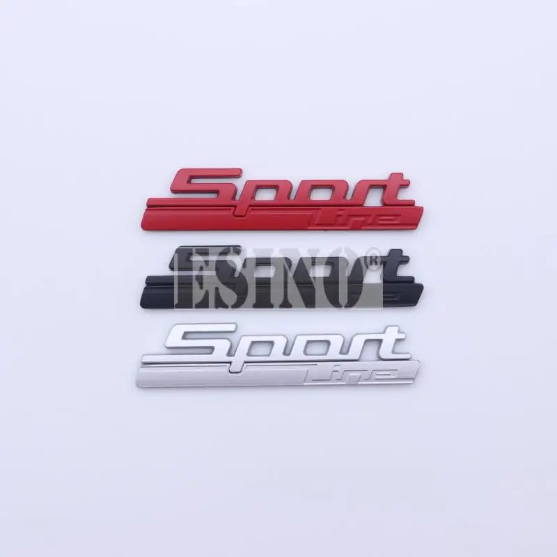 Car Styling Universal 3D Car Trunk Metal Adhesive Badge Emblem Sport Line Rear Body Tailgate Fender Styling Badge for BMW view 2