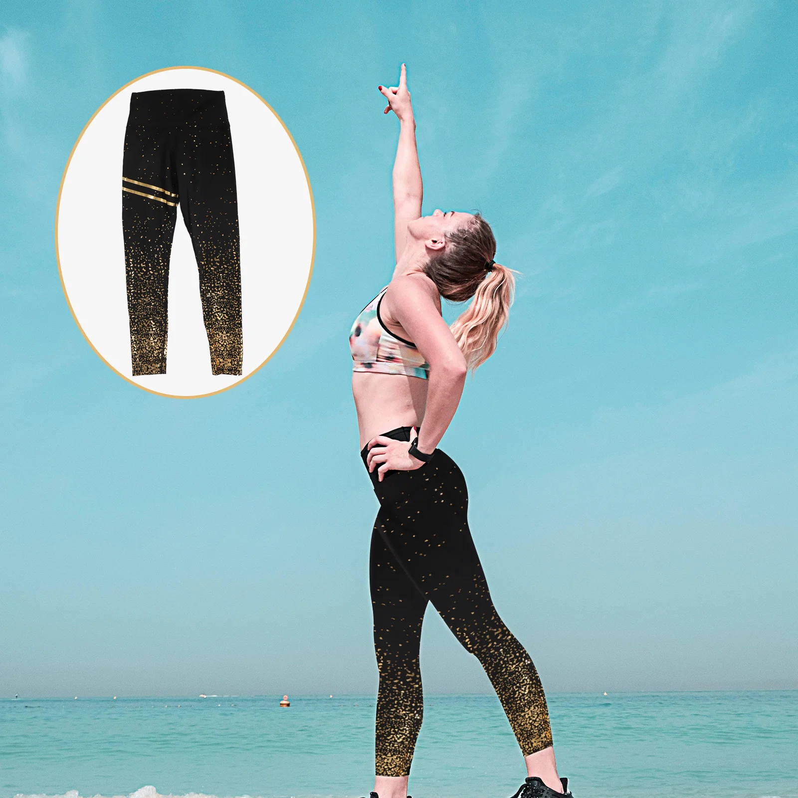 

Yoga Pants High Waist Slim Fit Women Fitness Pants Comfortable Design Gym Sweatpants Leggings for Jogging Aerobics