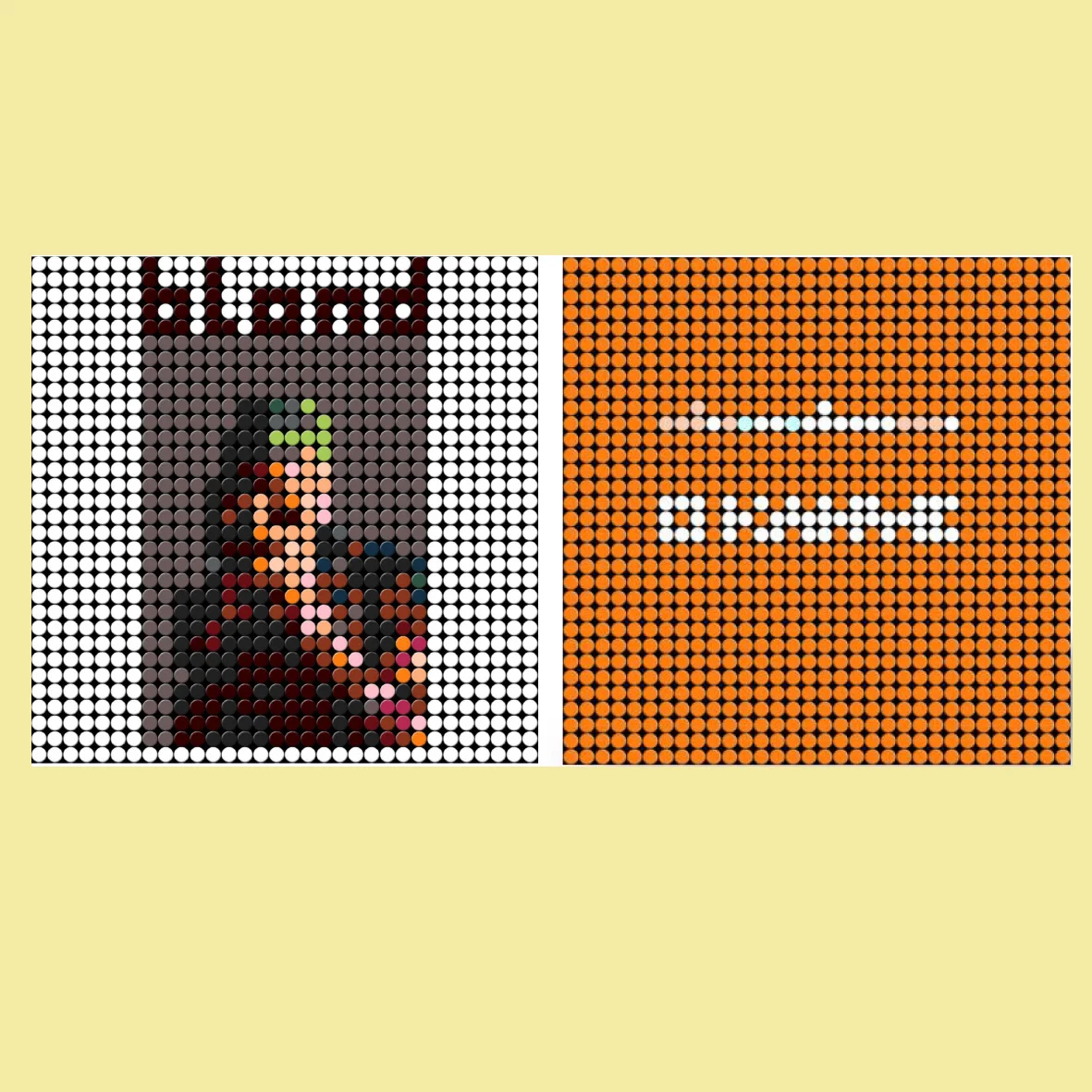 F-Frank Ocean Album Cover Collection Pixel Art Building Blocks DIY Kit, R&B Music Fans Collection Decor Gift, Custom Photo