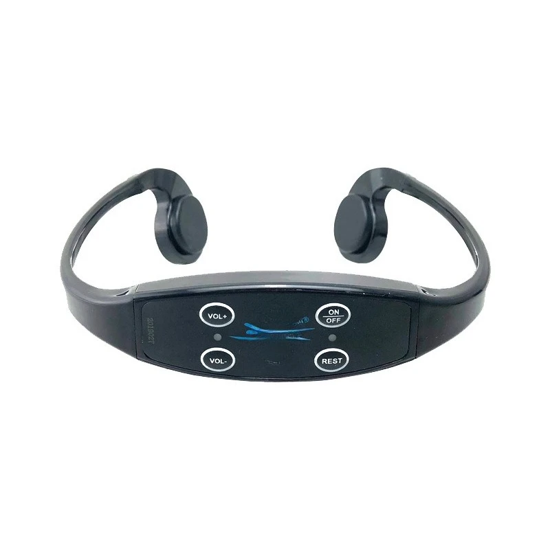 Wireless non-ear hanging ear type bone conduction water sports swimming teaching earphone training walkie-talkie professional