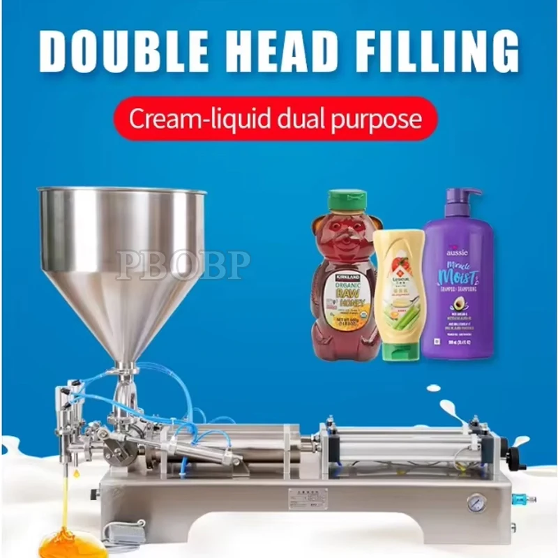 

Пневматическая полуавтоматическая машина для розлива жидкостей и паст в маленькие флаконы: шампунь, косметические кремы, мед, арахисовое масло — низкая цена