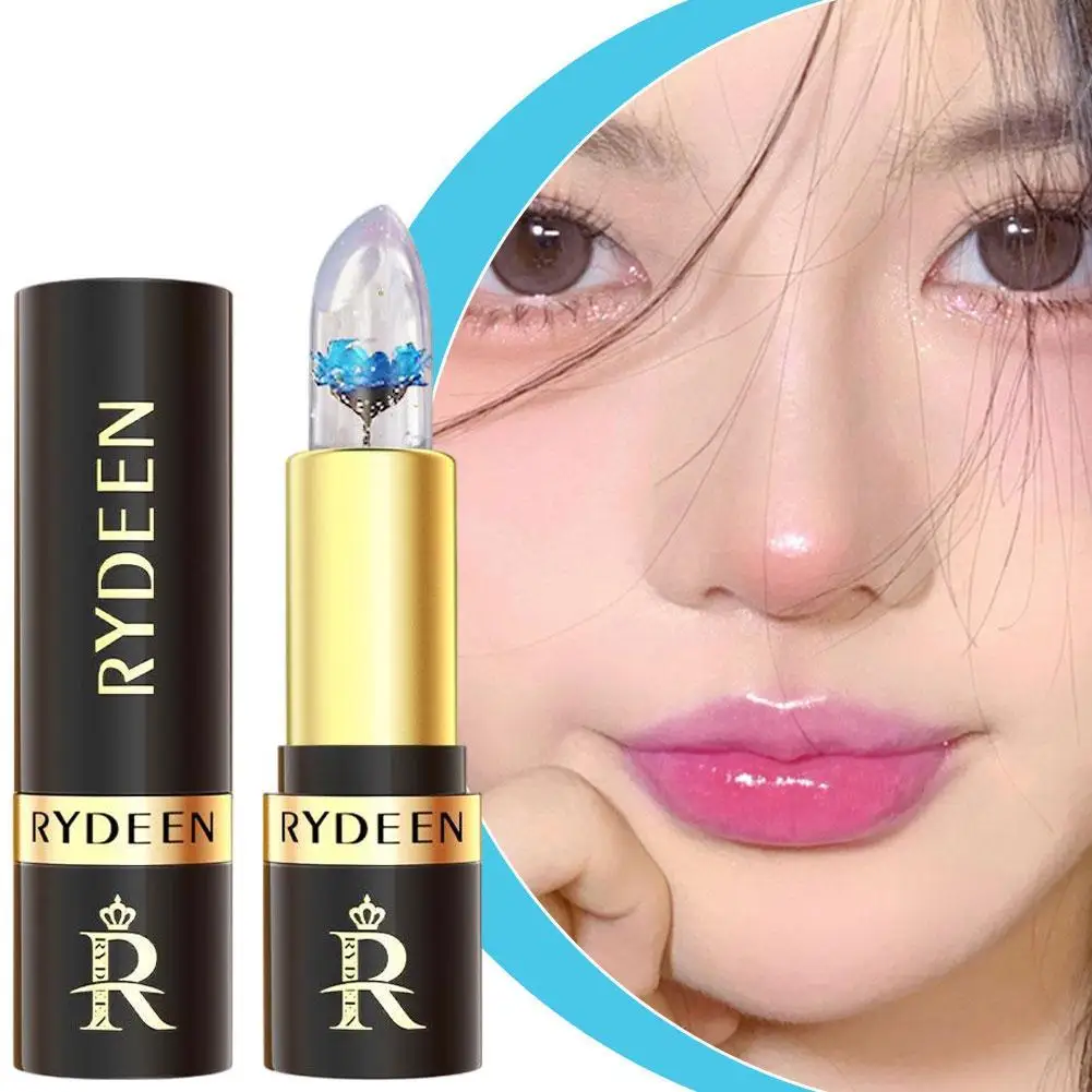 

Warm Flower Color Changing Lipstick Moisturizing Lasting Non Stick Cup Easy To Color Nourishing Lipstick Lip Care