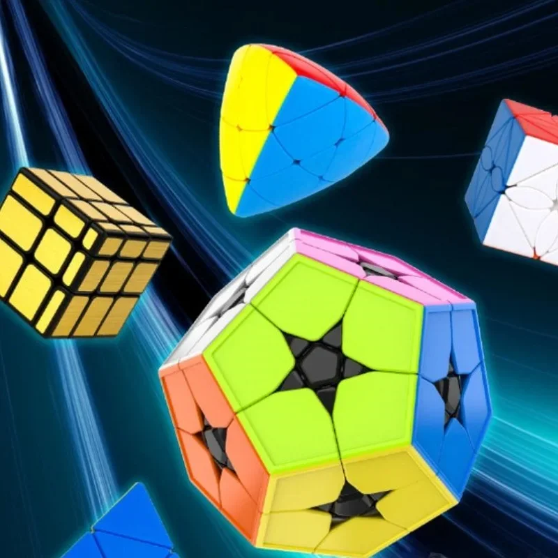 2024 Trendy Unique Design Magic Decompression Nomalous 3x3 Five Magic Cubes