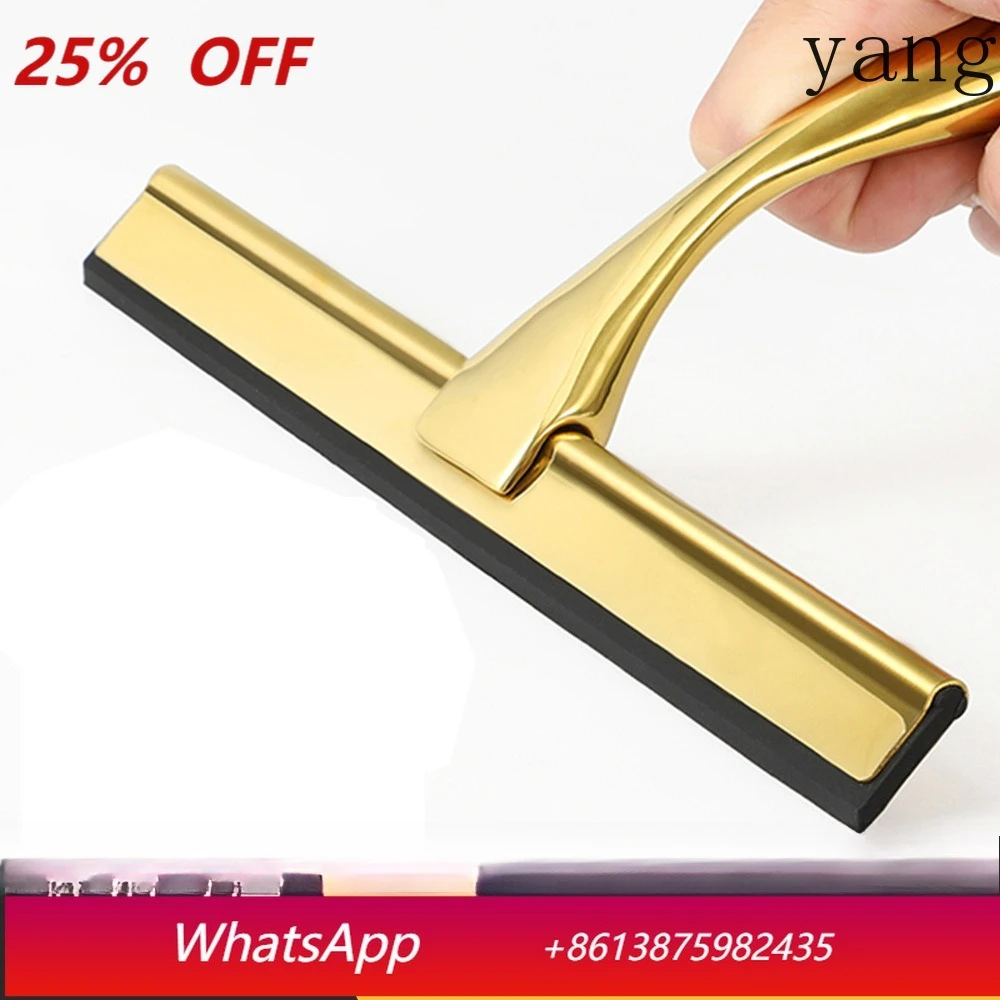 

CX stainless steel window cleaner household tools gold zinc alloy wiper