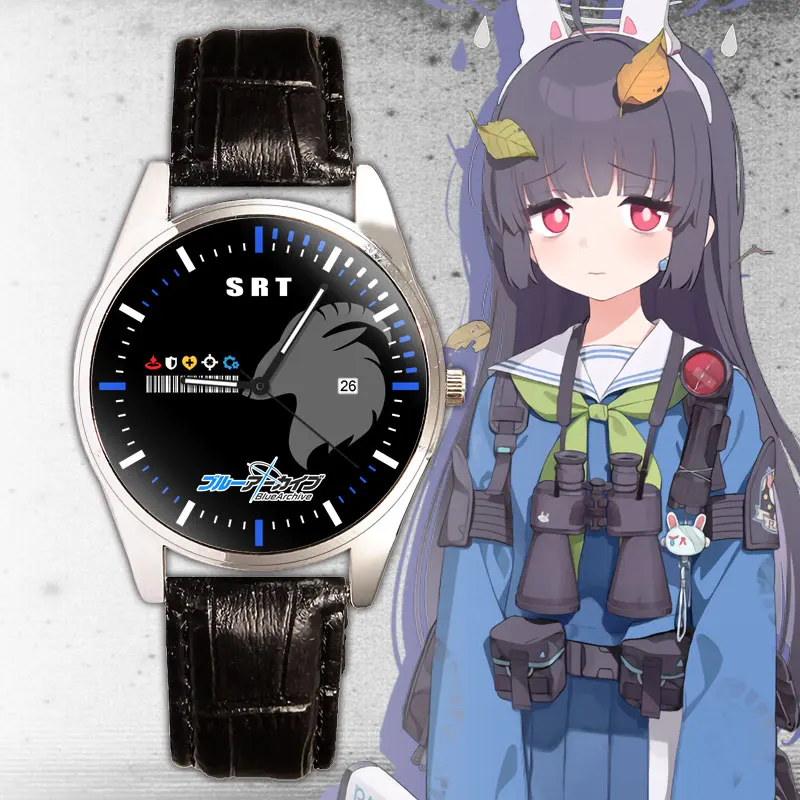 Game Anime Blue Archive Theme Digital Quartz Watch Waterproof