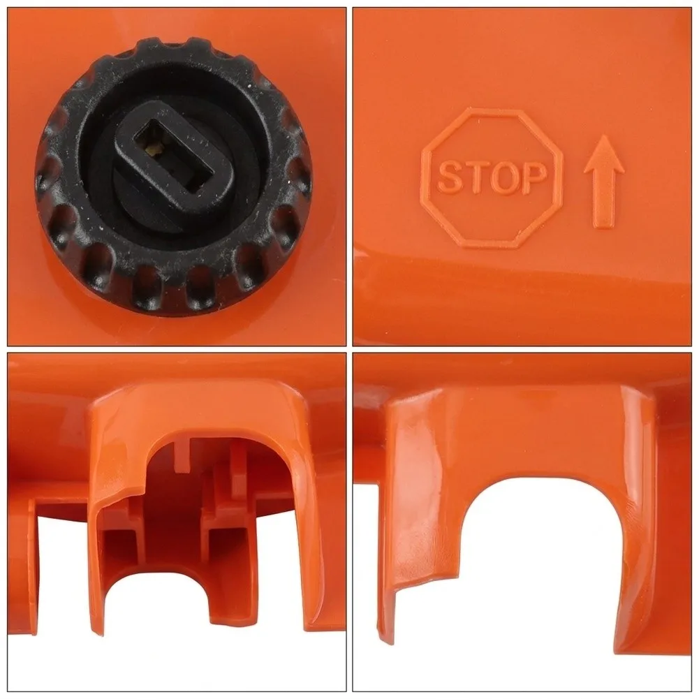For MS660 Saw Engine Air Intake Air Filter Cover Robust Plastic Material Tool-Free Installation High Visibility Orange
