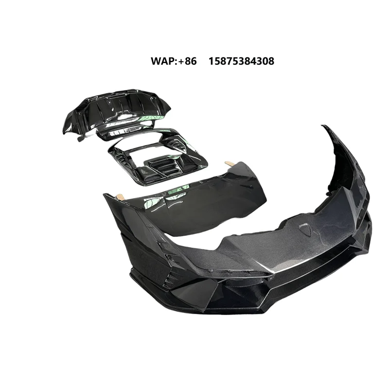 New Tecnica Style All Carbon Fiber Body Kit for  Huracan LP610 Includes Front Lip Rear Diffuser Side Skirt Bumper