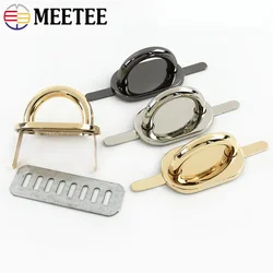 2-20Pcs 20mm Metal O D Ring Buckles Bag Strap Clasp Handle Loop Connector Arch Bridge Buckle Side Clip Hooks DIY Accessories