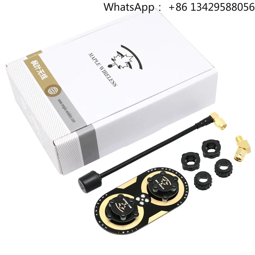 Original Maple Wireless 11dBi 5.8GHz SMA Circular Polarized FPV Antenna Kit Fatshark SKYZONE Monitor RC FPV Goggles 40-Minute