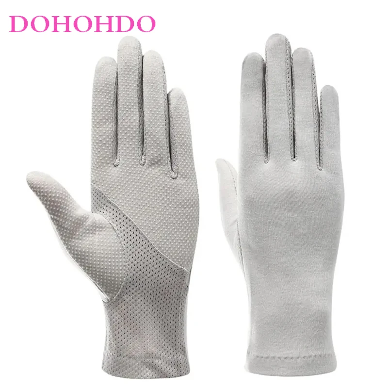 

Cycling Black Gloves Female UV Protection Extended Summer Ice Silk Breathable Riding Anti-slip Ultra-thin Models Gloves Перчатки