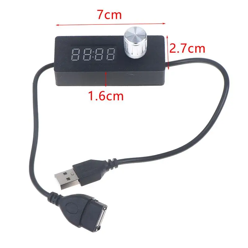Reliable Digital Display USB Timer Switch Portable Adjustable Power Off Switch 5V Switching Cord Auto Shut Off Power Management