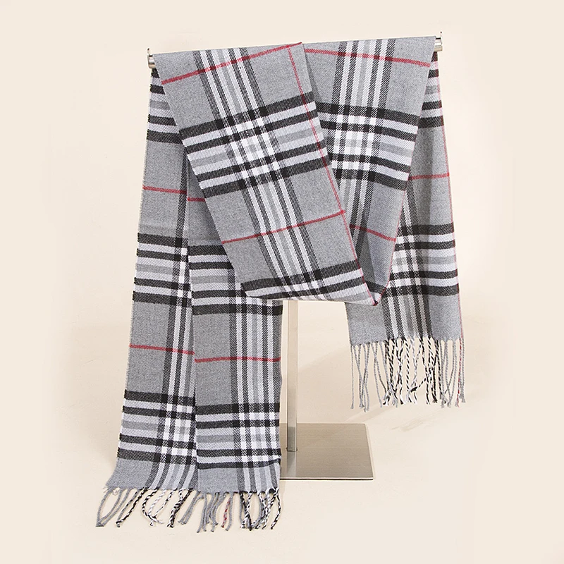 Classic red plaid children scarf warm winter small narrow shawl women ladies lovely fashion casual scarves for child boy girl