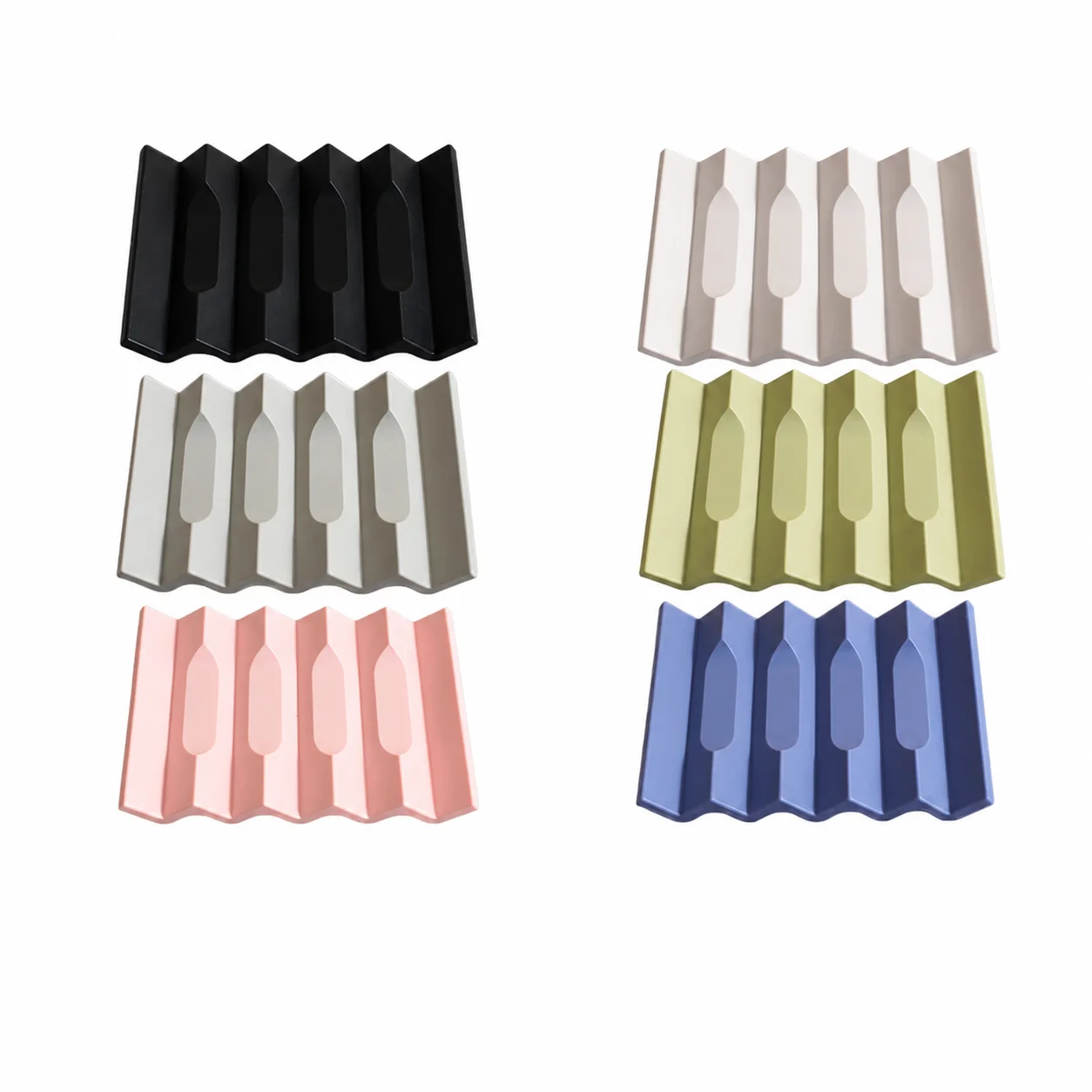 Non-Slip Soap Tray Easy To Clean Wave Soap Holder Self Draining Soap Dish Multiple Color Options For Restaurants Kitchen