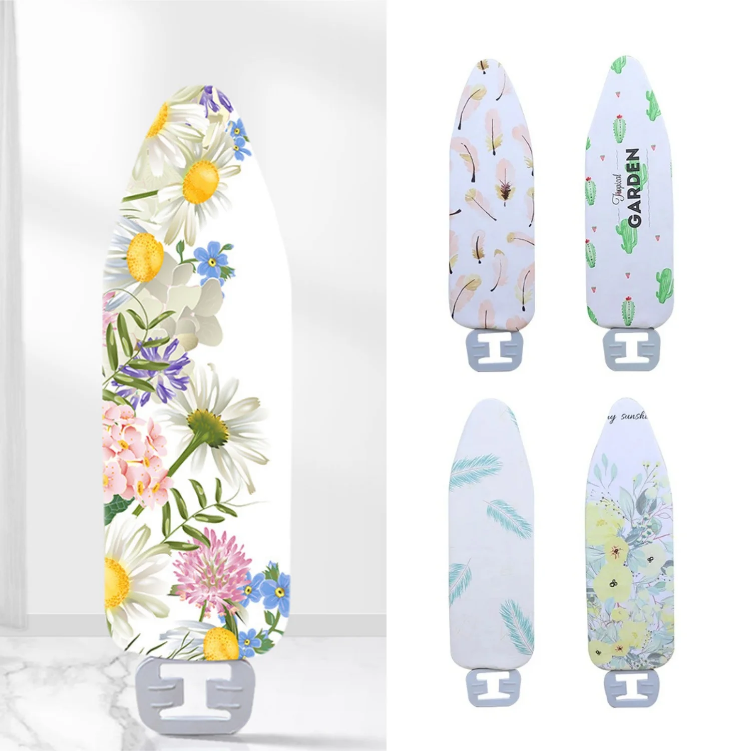 Super Extra Wide Drawstring Ironing Board Cover High Temperature Resistance Scorching Ironing Board Padded Cover 140x50cm