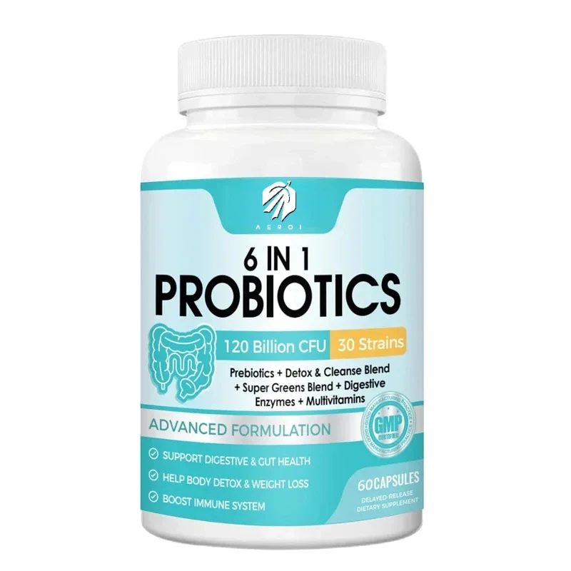 

Male and female probiotics for weight loss, intestinal health, and immune support, 60 vegetarian capsules