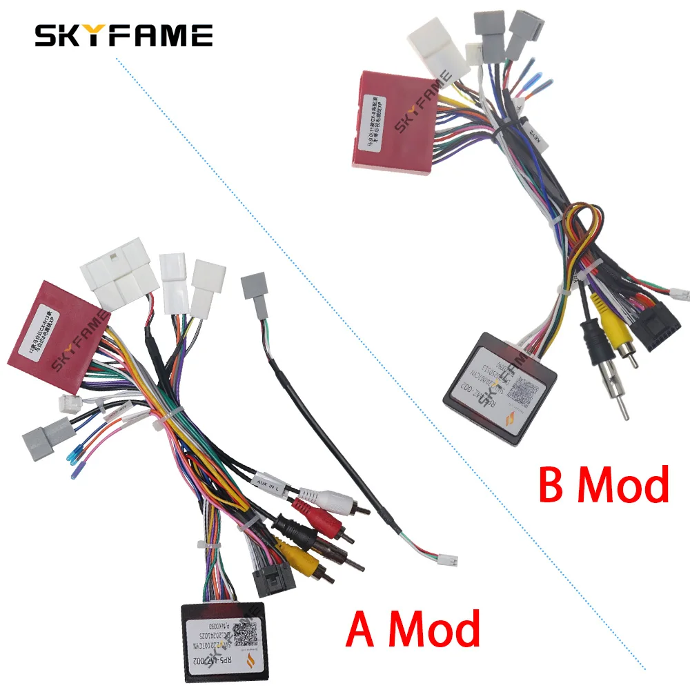 SKYFAME Car 16pin Wiring Harness Adapter Canbus Box Decoder For Mazda 3 CX-7 CX-9 CX-5 Mazda 8 RP5-MZ-002 MZ-SS-06