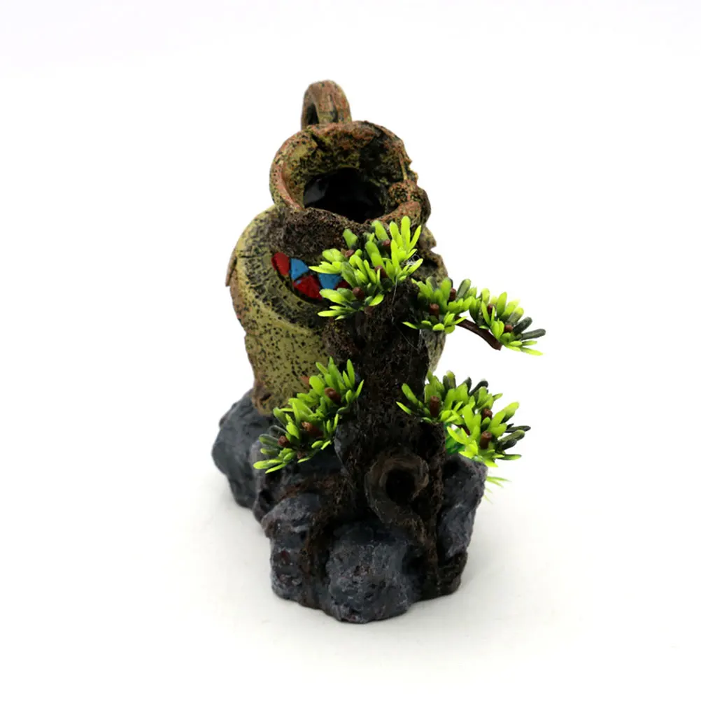 

Fish Tank Landscape Decoration Resin Hideout Hiding Cave Container Decorations