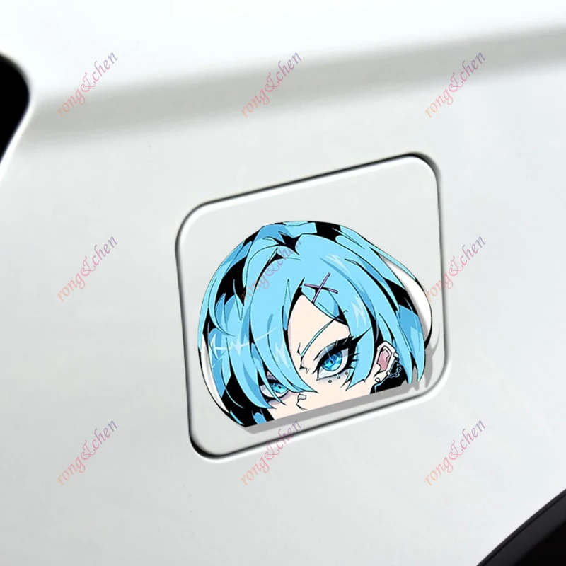 JDM الكرتون سيارة ملصق فاسق ريم ورام Fanart لسيارة دراجة نارية خوذة سباق الكمبيوتر المحمول جذع الجسم نافذة السيارة لوح التزلج البلاستيكية مائي