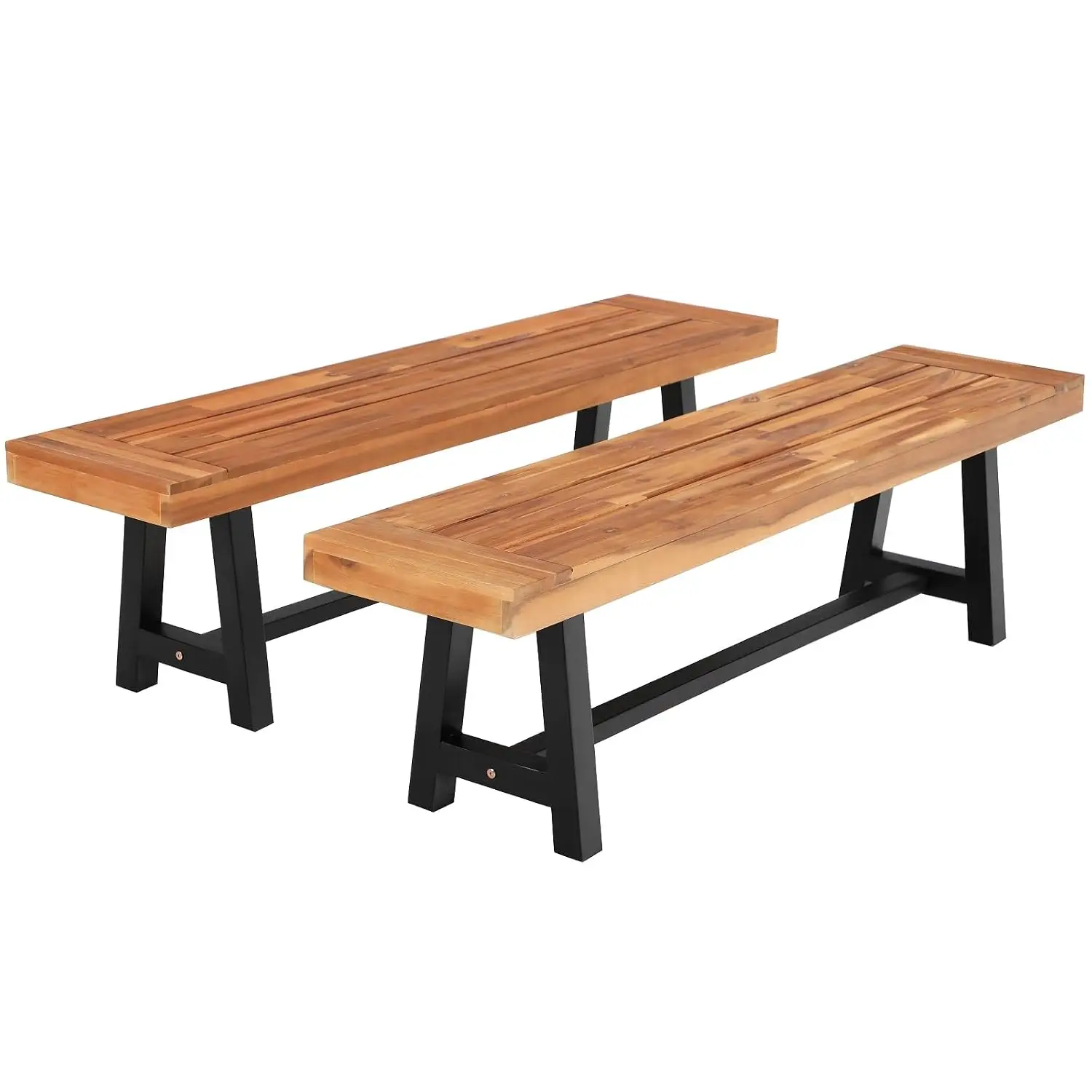 Wood Bench Weatherproof Teak 63