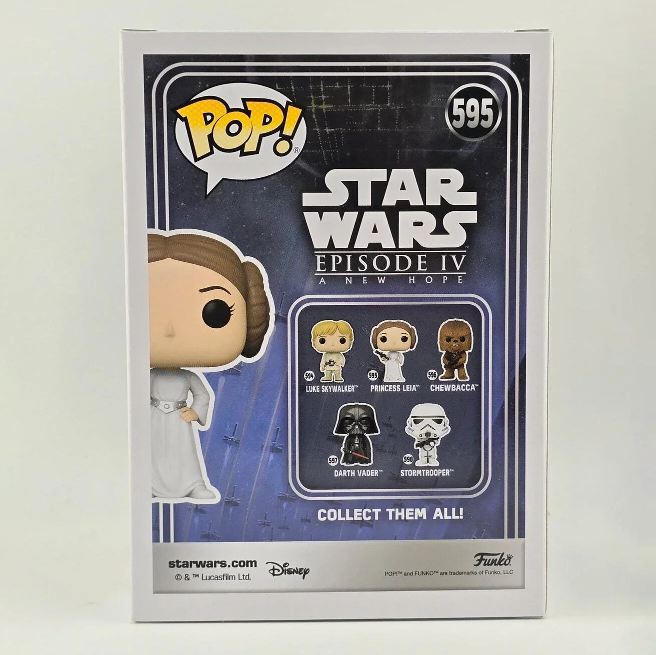 Funko Pop! Princess Leia 595 Figures Star Wars:Episode IV A New Hope 4.25 inch Limited Edition Collect Decoration Model Toy Gift - Image 5