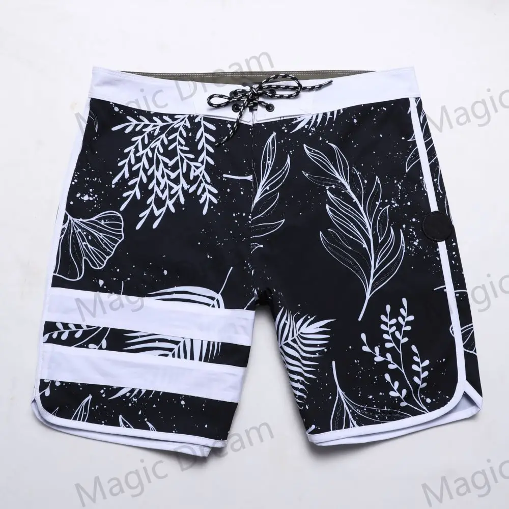 2023 Aug Summer Fashion Men Board Shorts Bermuda Beach Shorts Swim Shorts For Men Waterproof Quick Dry Swimwear New Color