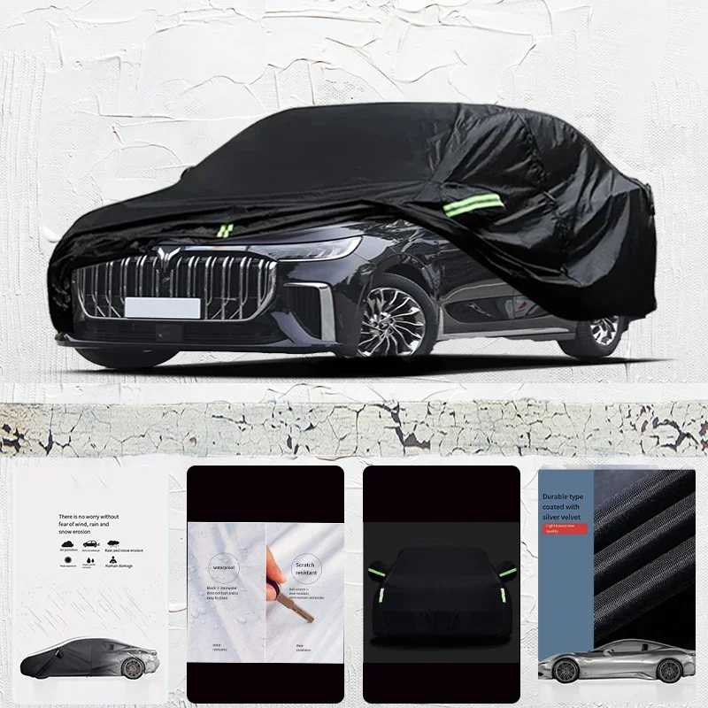 

For Voyah dream Anti-UV Sun Shade Rain Snow Resistant Black Cover Dustproof Car umbrella Full Car Cover Outdoor Protection