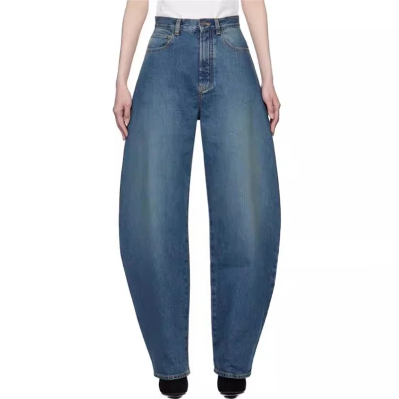 

Women's jeans New high waisted slim fit straight leg pants for spring 2026 pure cotton women's pants curved jeans y2k trousers