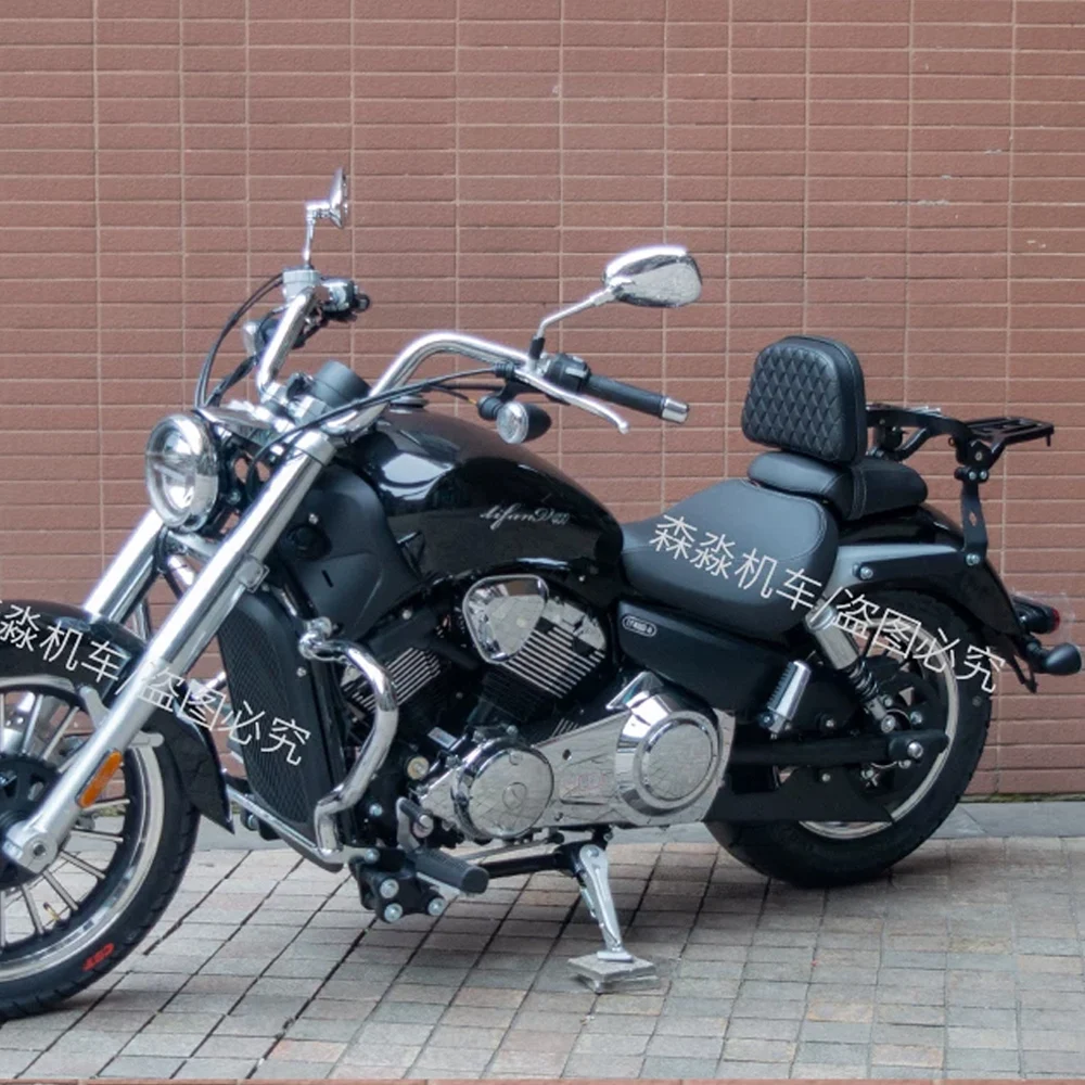 High quality backrest For Lifan V400 LF400-3 LF V400 folding backrest driver passenger lumbar support quick release side bag