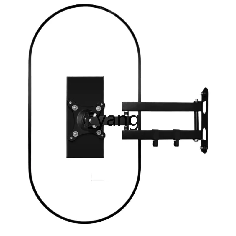 

HRC corner collapsible retractable feng shui mirror bathroom rotating mirror wall hanging corner bathroom moving oval