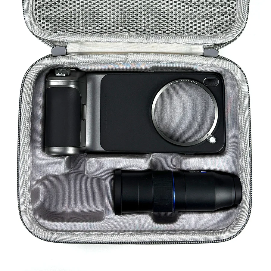 Stoßfeste Tragetasche für vivo X300 ultra G2 Ultra/G2 Telekonverter Doppellinsen-Etui mit Doppelreißverschlüssen – Detail 4