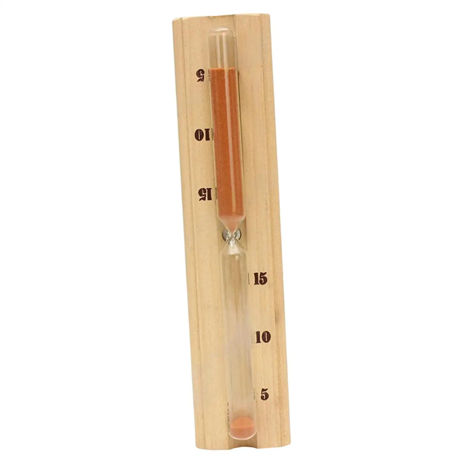 Wooden Sauna Sand Timer 15 Min Hourglass Durable Time Management Tool for Bath Spa and Steam Room