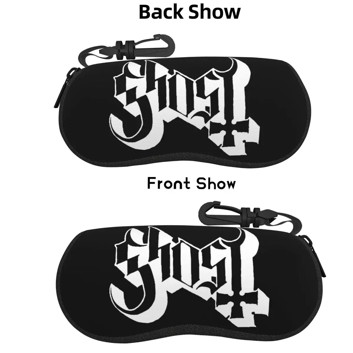 

Rock Band Ghost BC Shell Glasses Case Protector Sunglasses Box Women Men Soft Eyeglass Bag Pouch