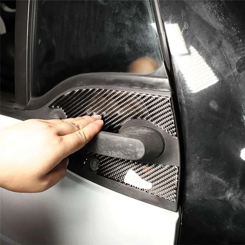 

Для Benz Smart 453 Fortwo 16-21 углеродное волокно внешняя дверная ручка чаша крышка чаша полость отделка вставка молдинг гарнир