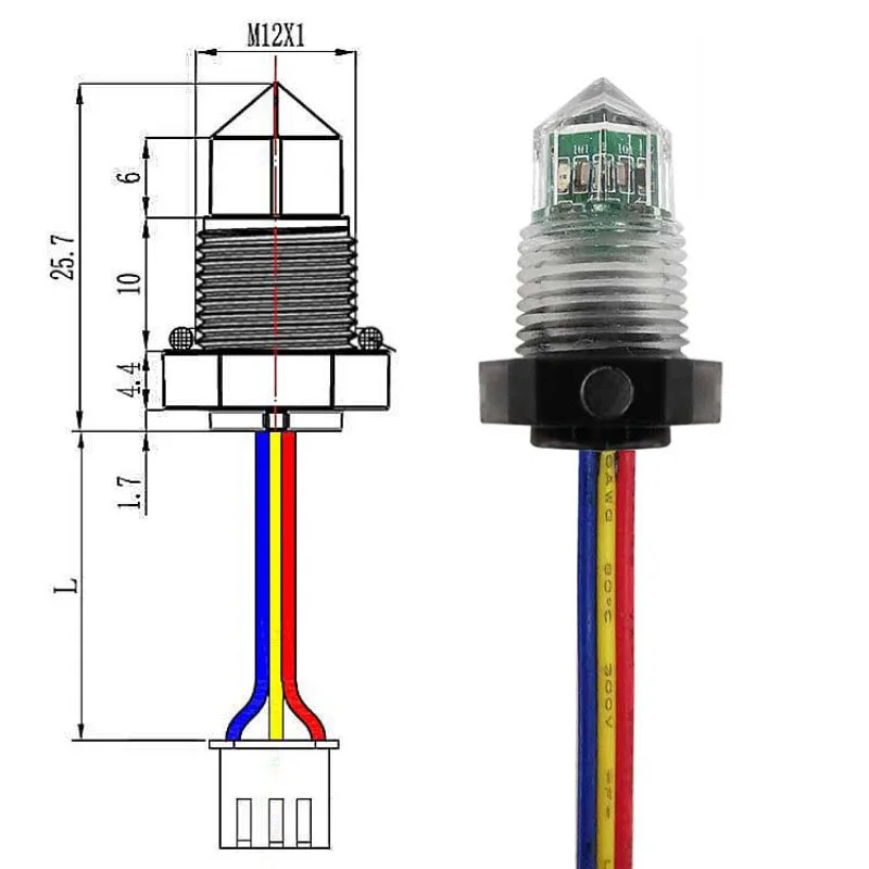 12mm food-grade coffee machine water purifier, drinking water machine water level detection sensor, model FS-IR1901D