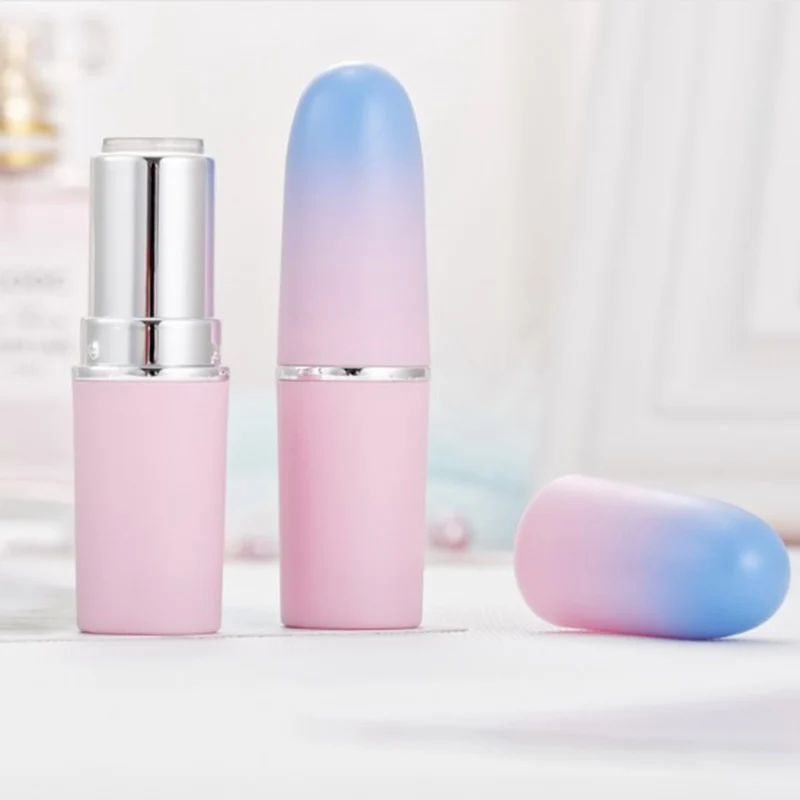 ● Tubo de lápiz labial redondo vacío de 12,1mm, contenedor de bálsamo labial, carcasa de lápiz labial rellenable, herramienta cosmética de embalaje, 1 Uds.