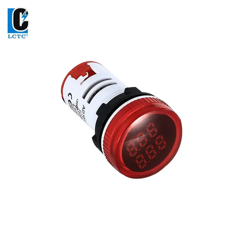 22mm  LED Highlight Digital Display Counter AC Indicator Light Signal Light Opening Counter Meter Round 5 Colors Optional
