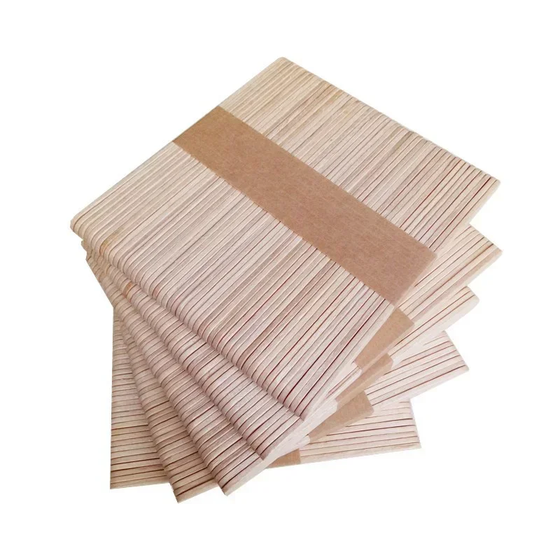 Disposable Wooden Tongue Depressor Waxing Spatula Body Hair Removal Stick for Salon Home Use Durable Craft Beauty Tool Kit New