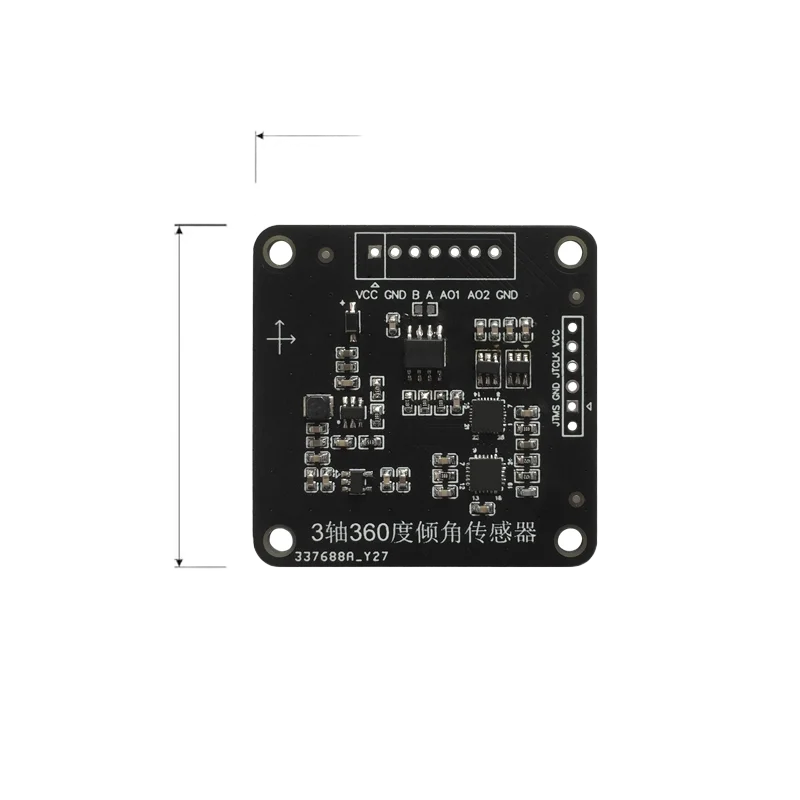 Research Module for Dynamic Attitude 360 Degree Voltage Output Dual Axis Inclination Sensor for Experimental Mining Industry