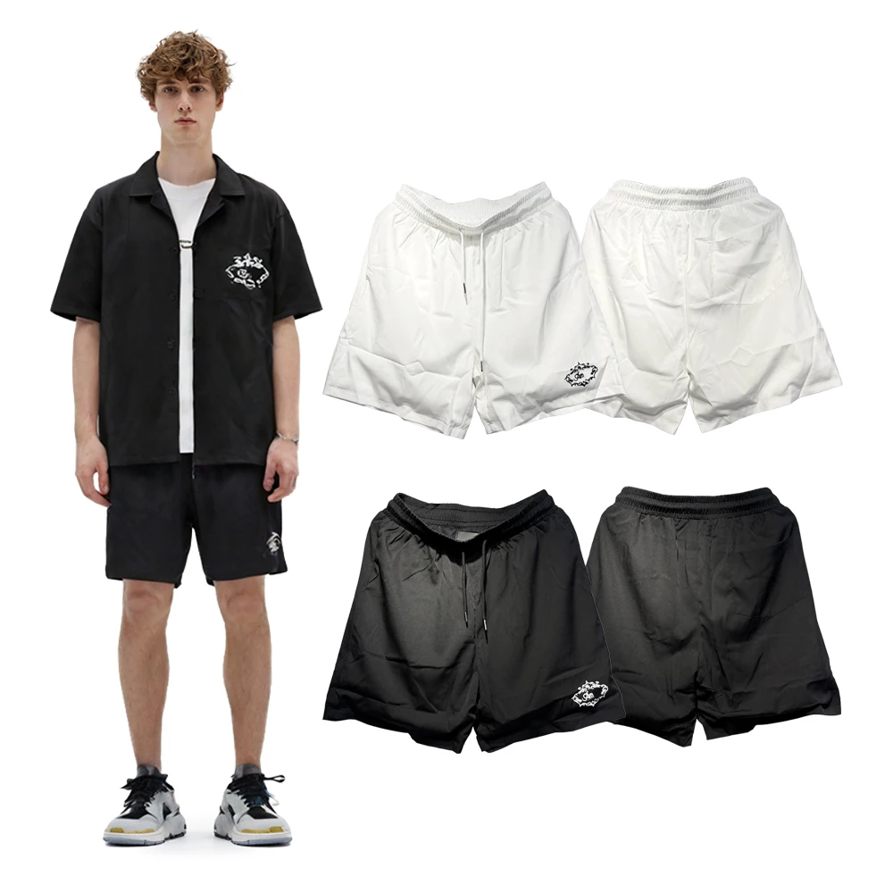 Summer Streetwear Shorts Pants with Letter Print Hip Hop Street Style Breathable Vintage Fashion Casual Clothing Short Pants Man