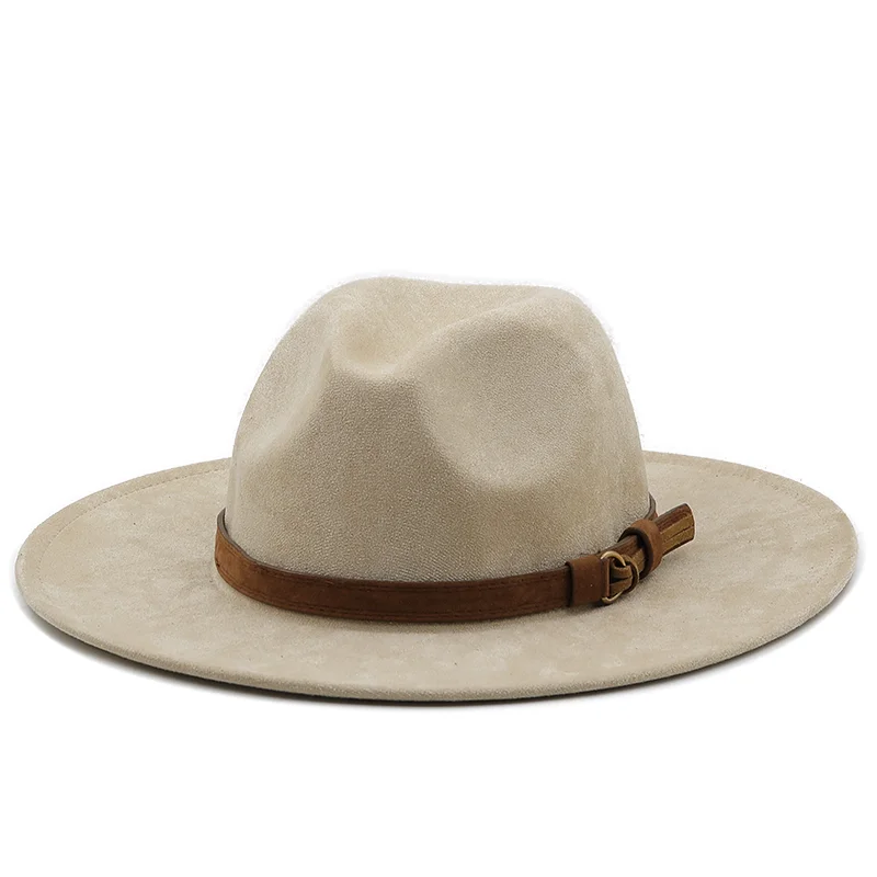 Neue Natürliche Panama Weiche Geformt Wildleder jazz Hut Sommer Frauen/Männer Breite Krempe Strand Sonnenhut Kappe UV Schutz Fedora hut