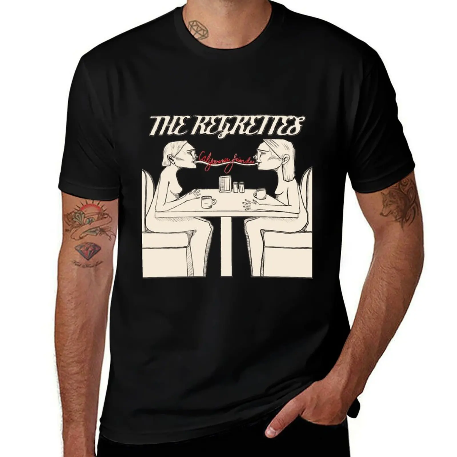 The Regrettes California Friend T-Shirt Fashion Simple Casual Tee Shirt T-Shirt